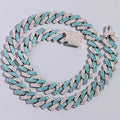 SUBOLLOW Blue Crystal Necklace