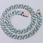 SUBOLLOW Blue Crystal Necklace