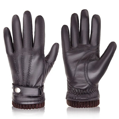 Sheepskin Leather Winter Gloves