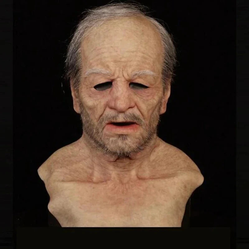 Elderly Face Latex Mask