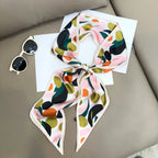 Horse Pattern Long Silk Scarf