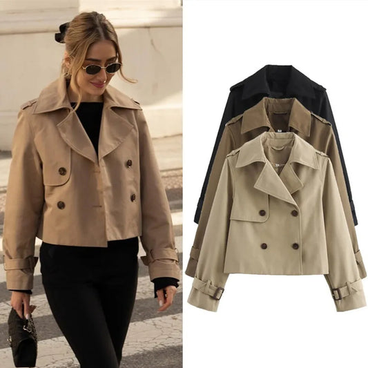 Cropped Trench Jacket