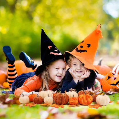 9pcs Velvet Artificial Pumpkins Set