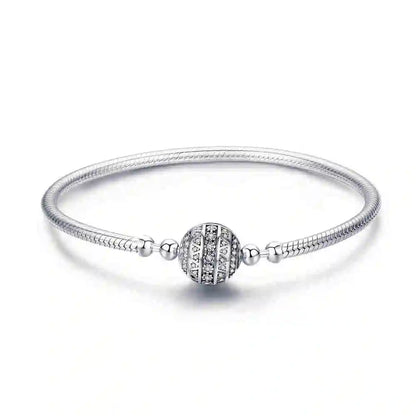 Silver Sparkling Ball Bracelet