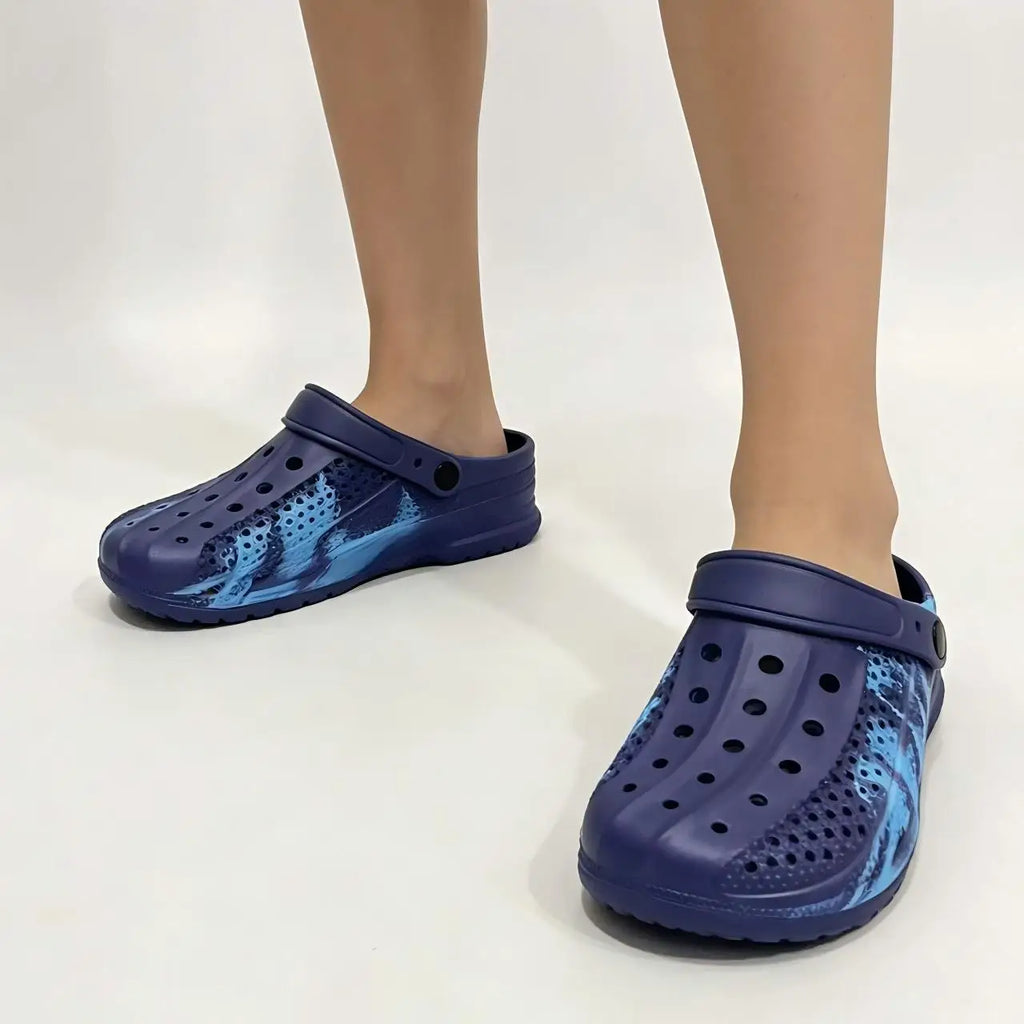 Color-Blocked EVA Beach Clogs