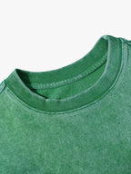 Knit Solid Crew Neck True-To-Size Fit Crop Top