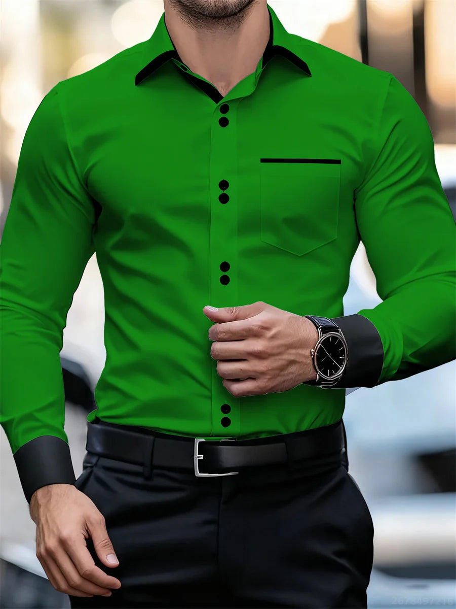 Printed Casual Collar Long Sleeve Shirt