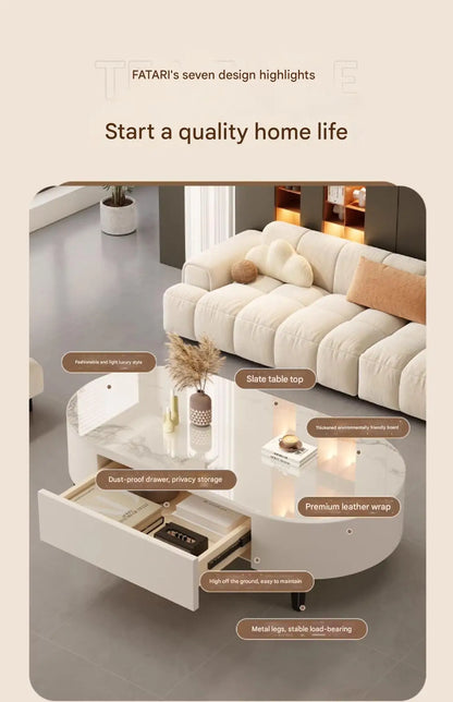 Modern Oval Coffee Table