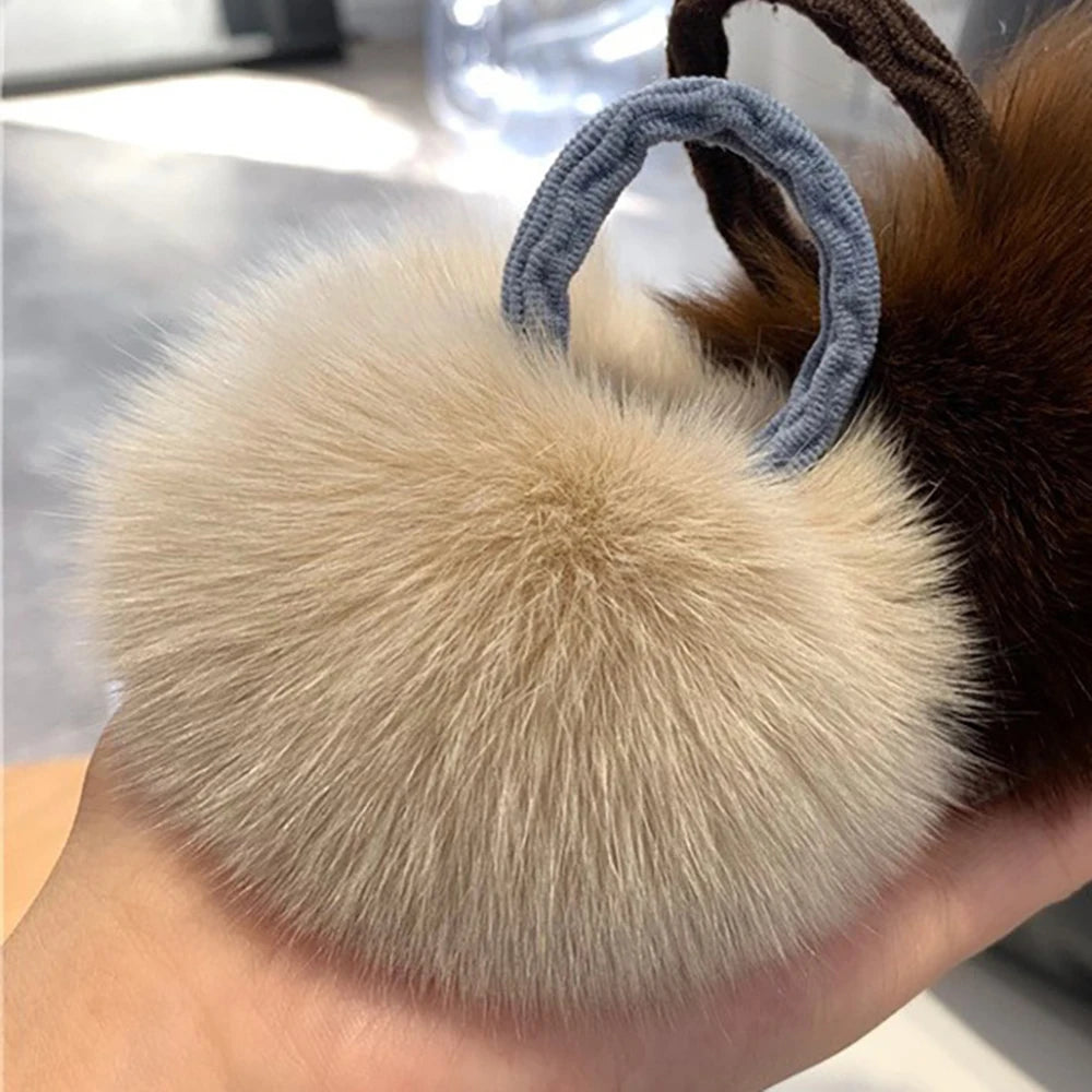 Fox Fur Hair Scrunchie