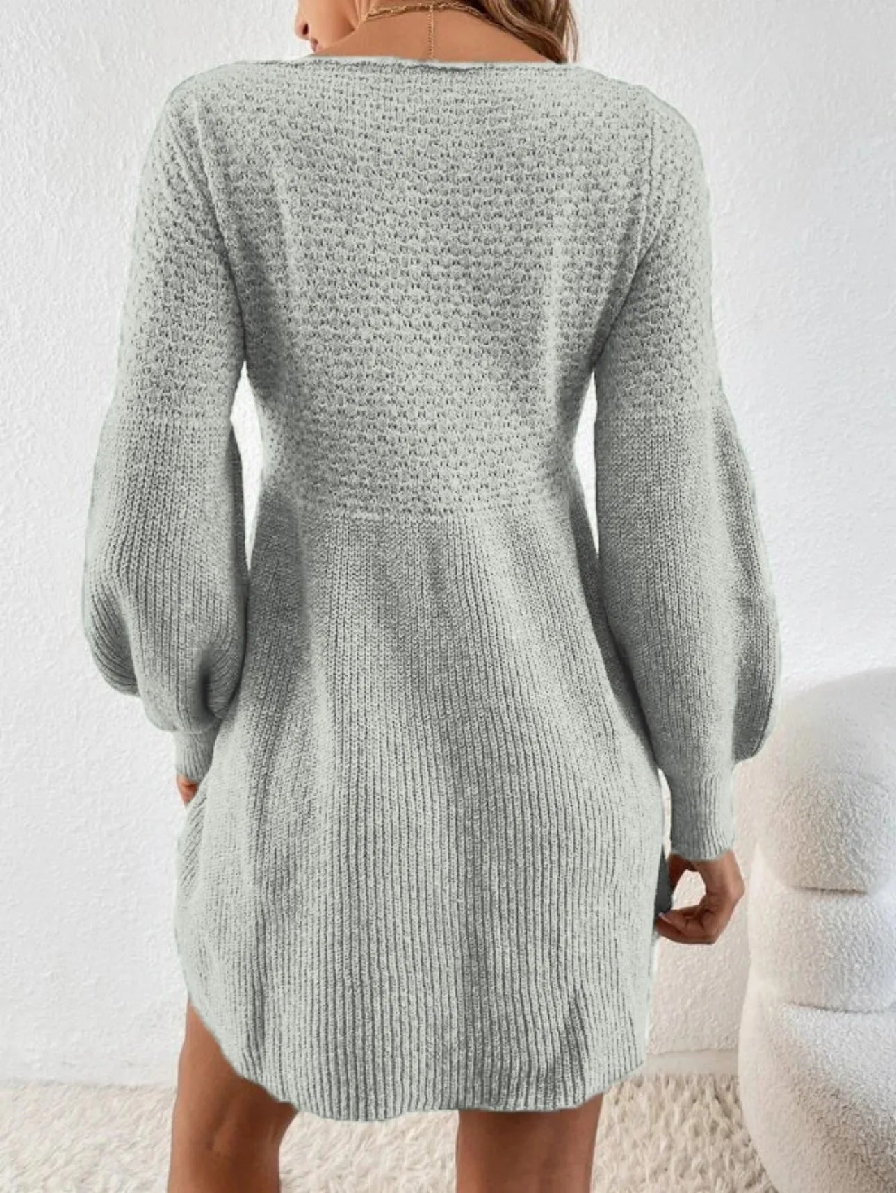 Autumn Winter Knitted A-Line Sweater Dress