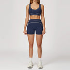 Knit Construction Sleeveless True-To-Size Fit Two-Piece Yoga Set