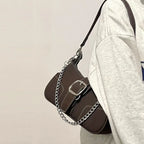 Retro Frosted Baguette Bag