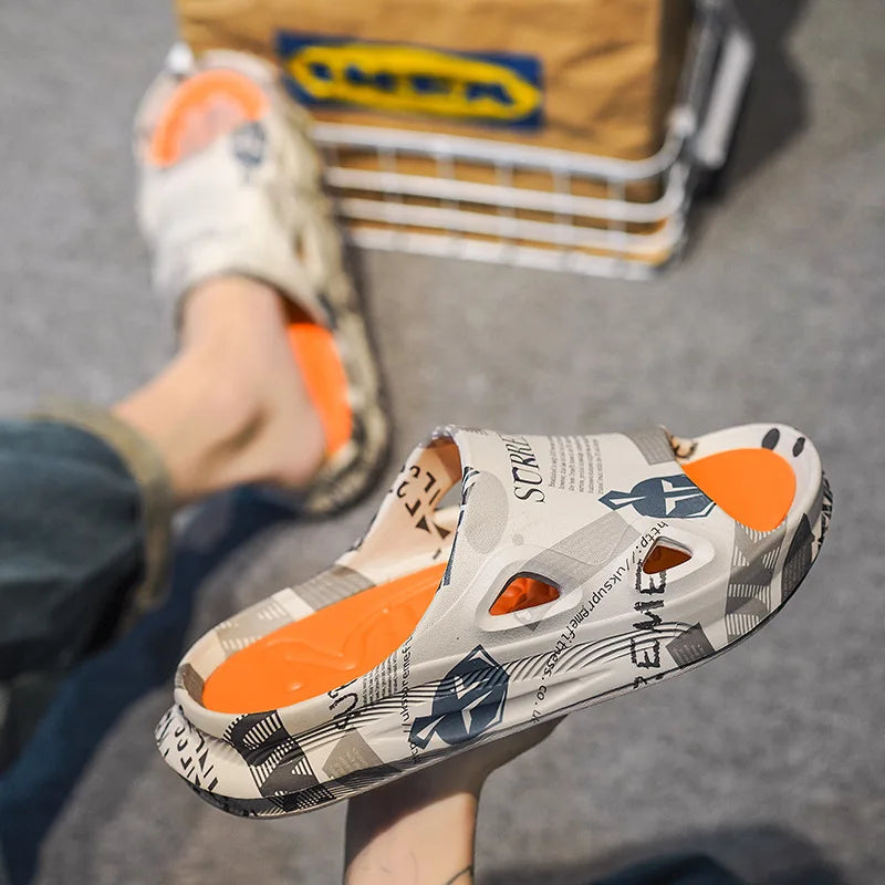 Men's Printed Summer Slides