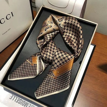 High-End Small Silk Scarf