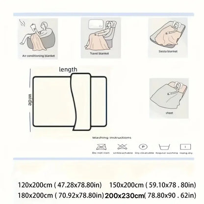 Soft Rabbit Velvet Blanket