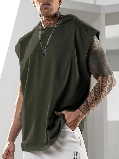 Men Lightweight Hooded Tank