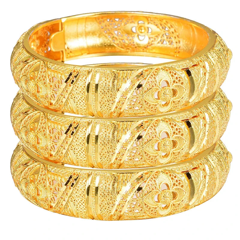 Gold Plated Bridal Bangle Bracelet