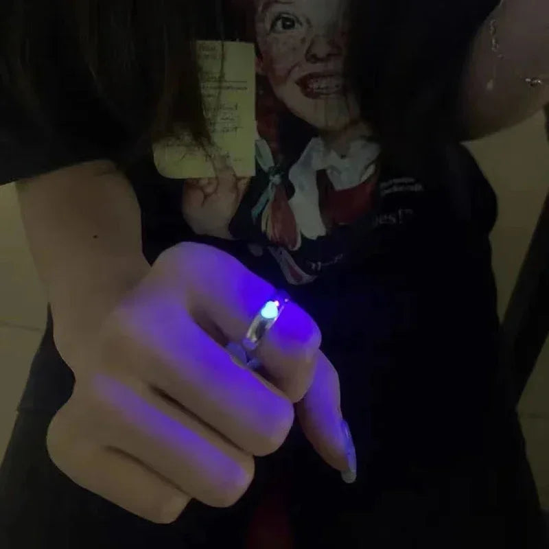 Luminous Couple Heart Ring