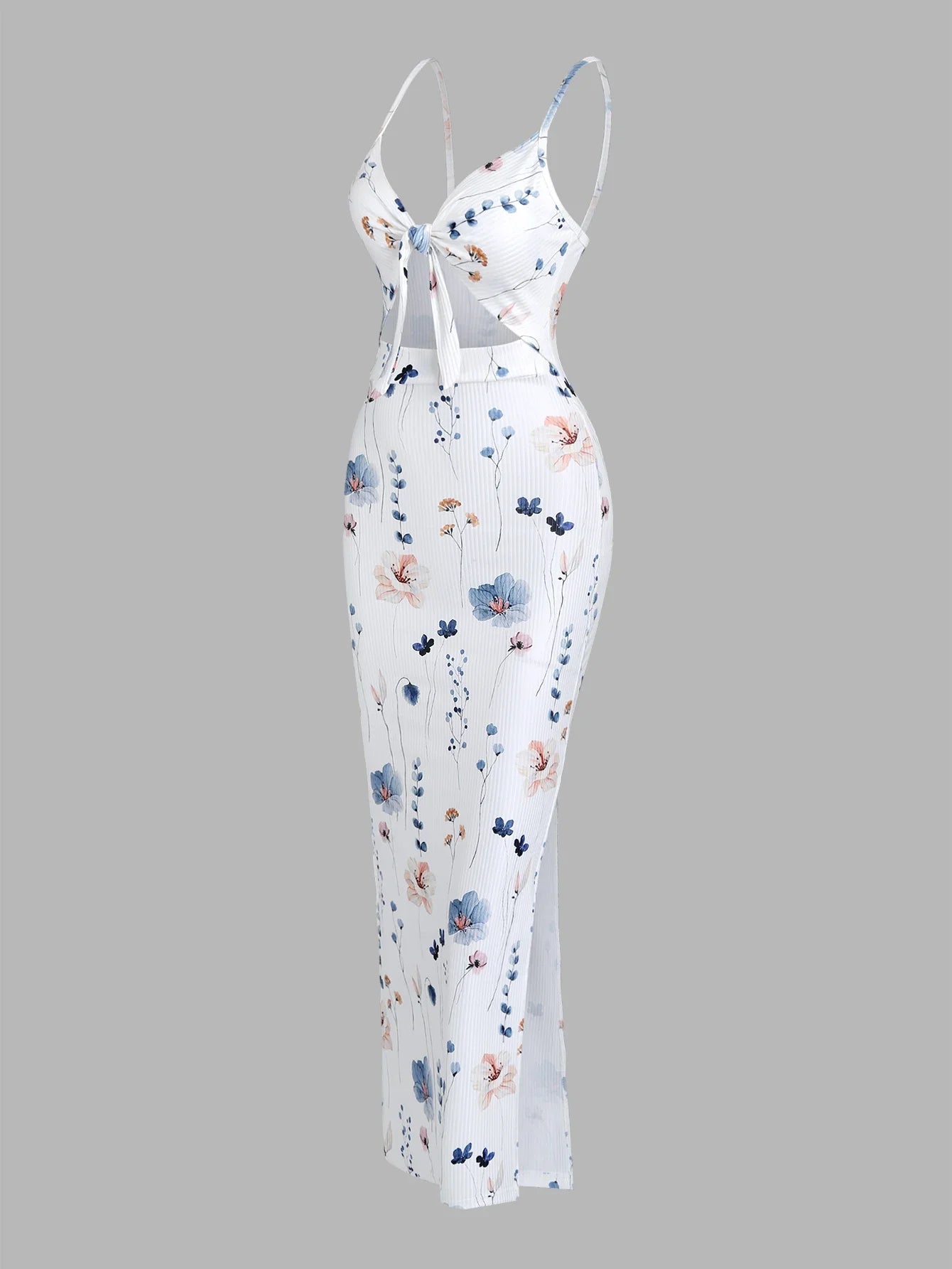 Summer Print Suspender Dress