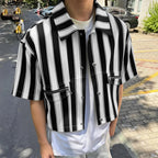 Striped Casual Short Shirt