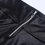 Faux Leather High-Waist Leggings