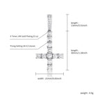 JINAO Iced Cross Necklace