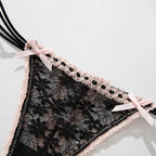 Lace Bow G-String