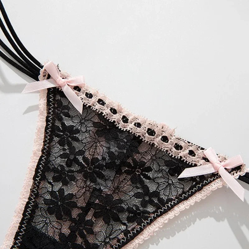 Lace Bow G-String