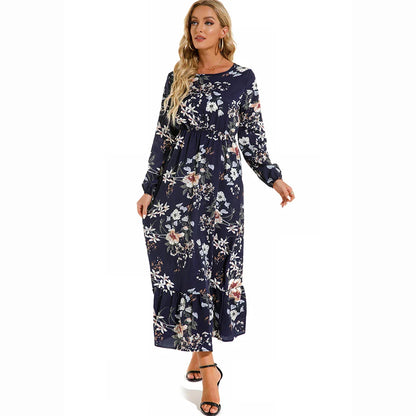 Floral Bohemian Chiffon Maxi Dress