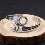 Retro Punk Koi Fish Engraved Bracelet