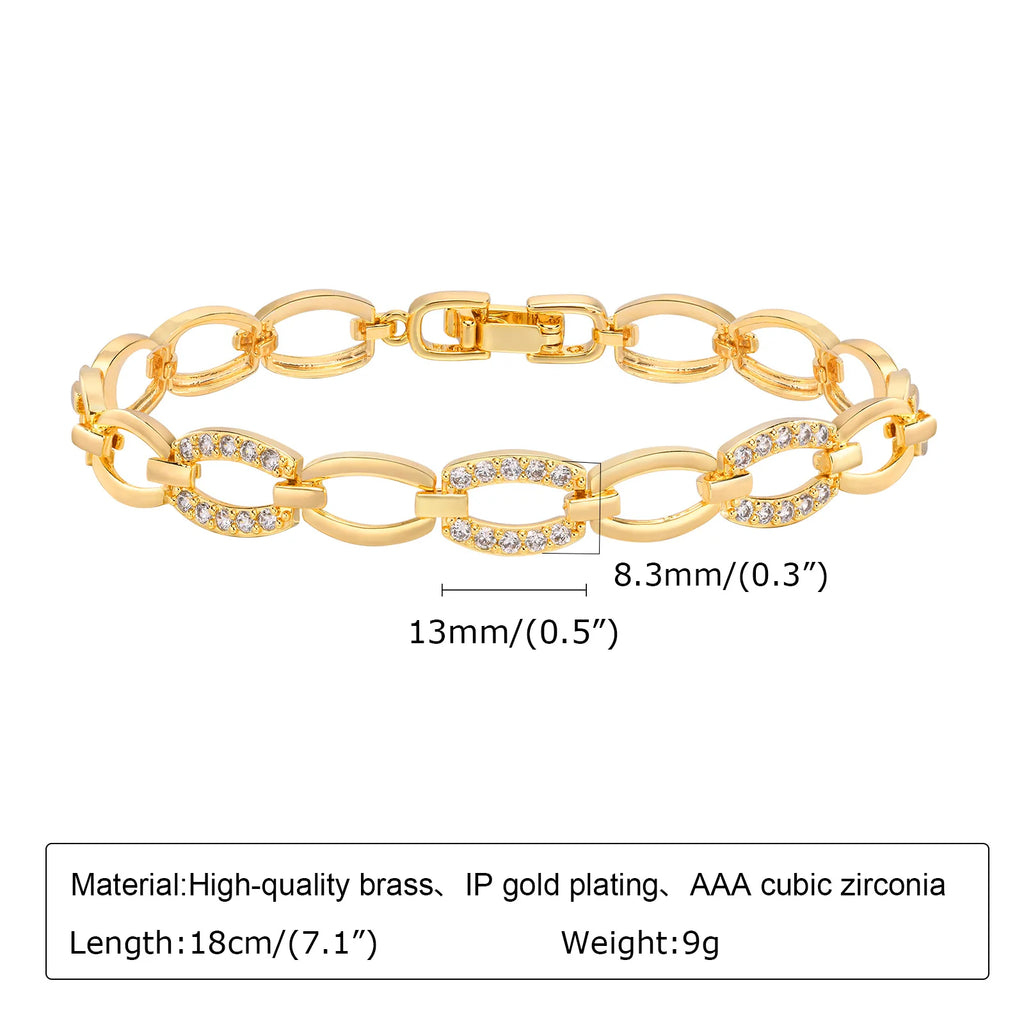 Gold Copper Chain Bracelet