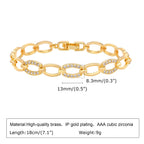 Gold Copper Chain Bracelet