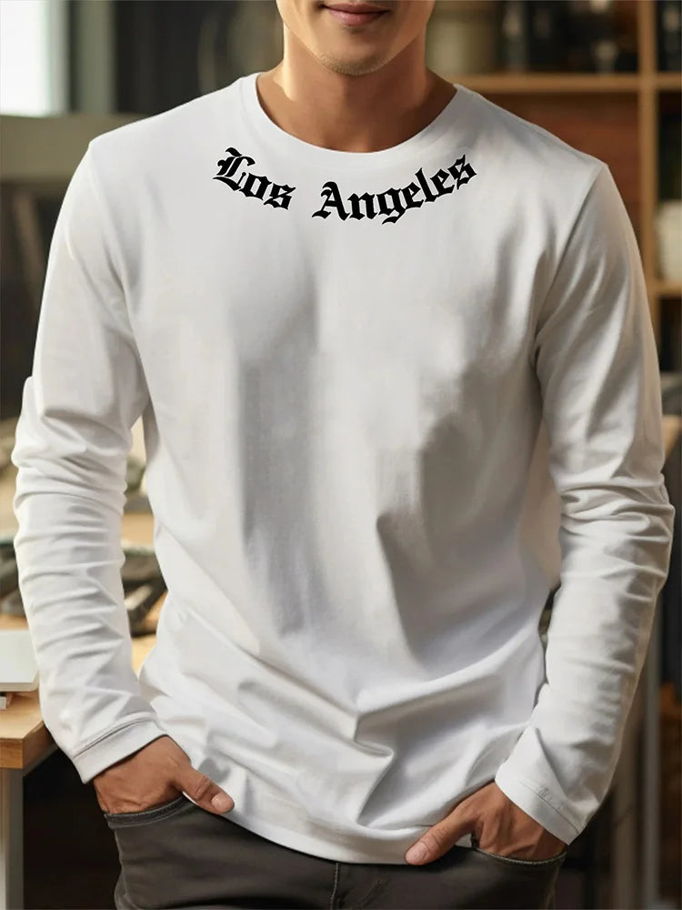 3D Print Casual Long Sleeve Tee