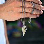 Vnox Lightning Pendant Necklace