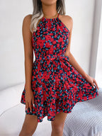 Women's Floral Ruffle Dress