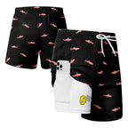 Duck Print Quick-Dry Swim Trunks
