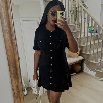 Ribbed Knit Mini Dress