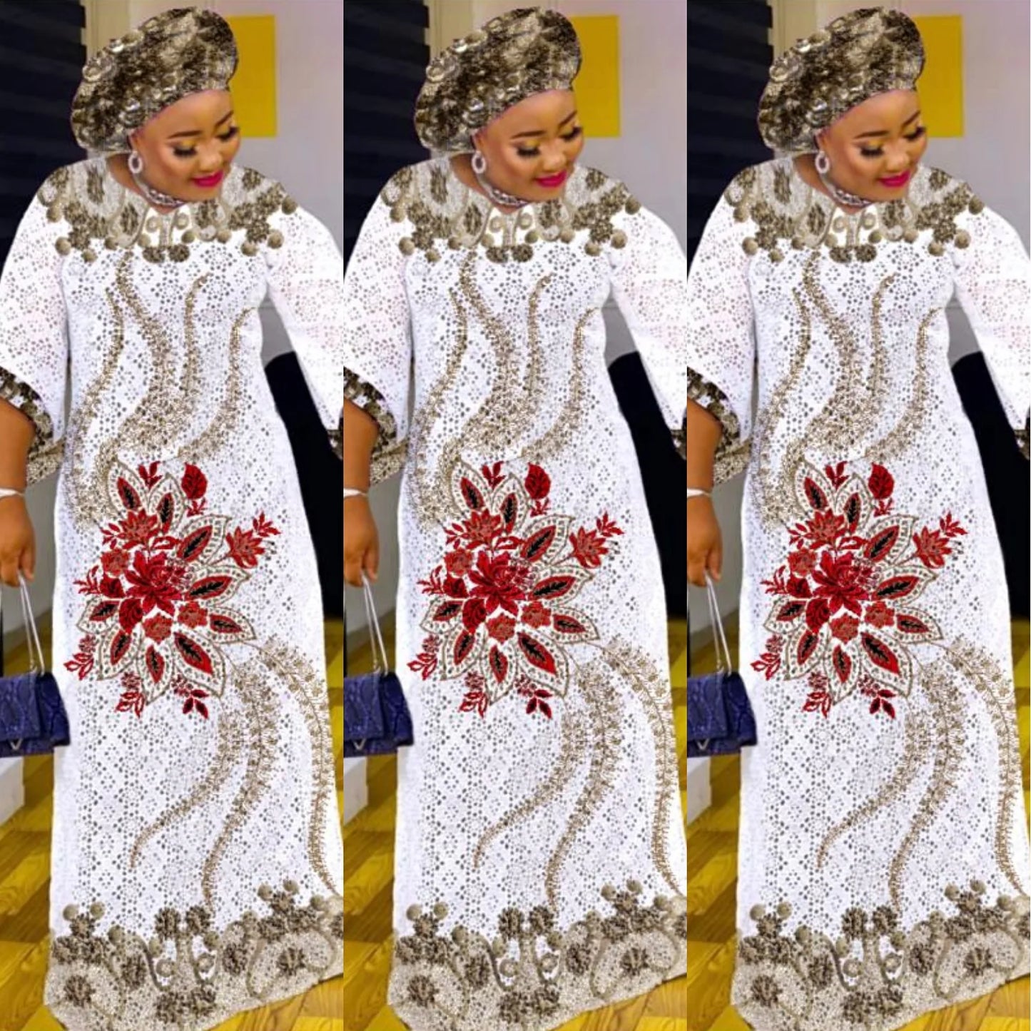 Elegant Kaftan Maxi Dress