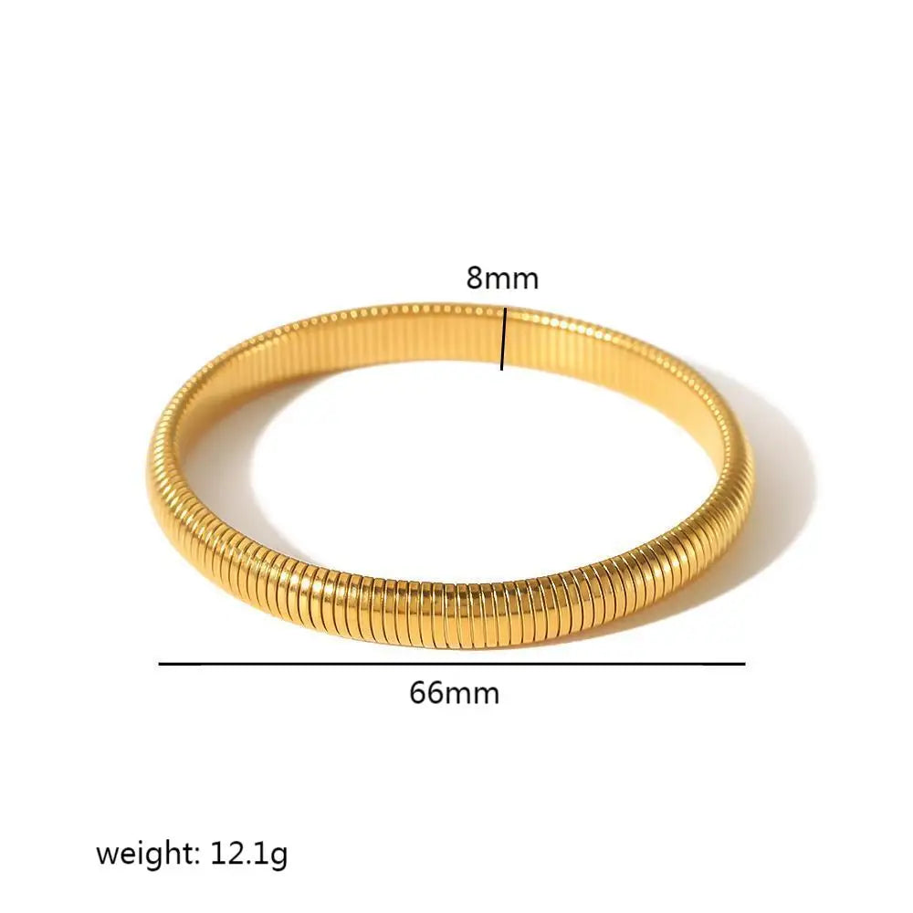 Gold Stainless Steel Bangle