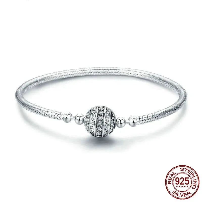 Silver Sparkling Ball Bracelet