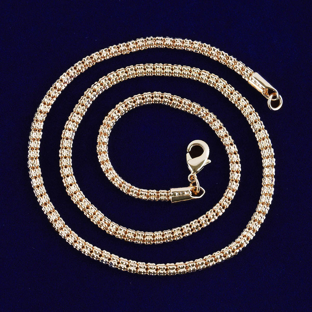 Women’s Gold Plated Snake Link Necklace