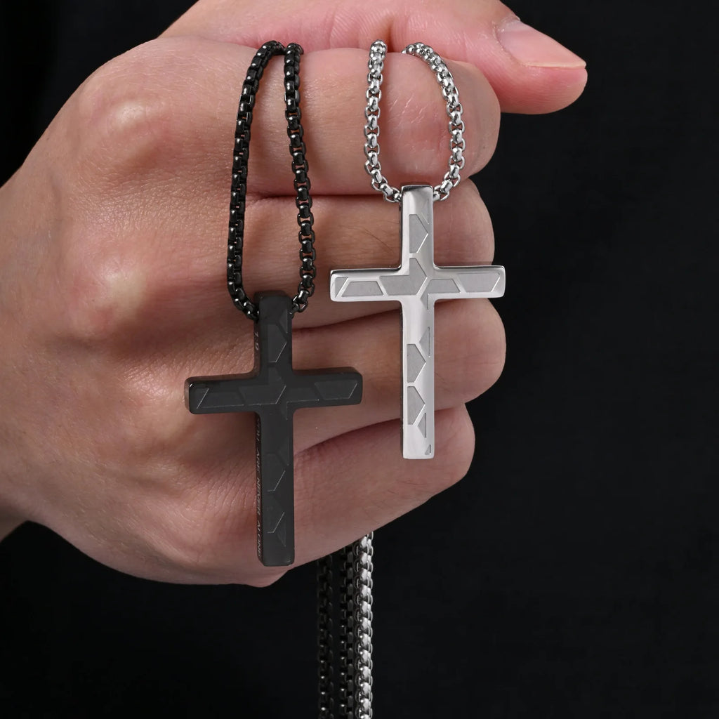 Vnox Cross Pendant Necklace