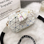 Geometric PU Crossbody Bag