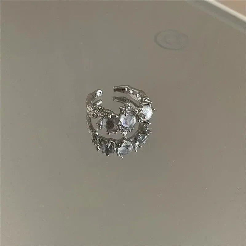 Silver Gothic Star Ring