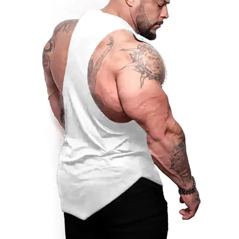 Bat Print Bodybuilding Tank Top