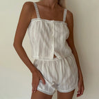 HiLoc Elegant Jacquard Cotton Pajama Set