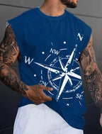 Rudder Graphic Print Tank Top