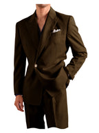Linen Peak-Lapel One-Button Suit Set